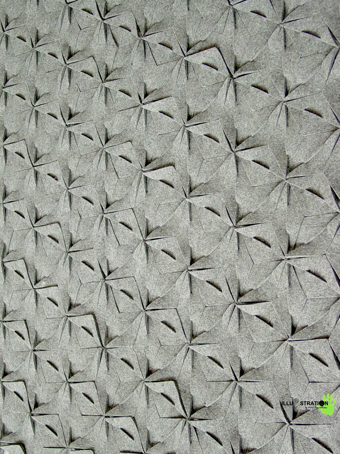 Bierfilz Origami Modular Uno Felt Acoustic Wallpanel Wallcovering